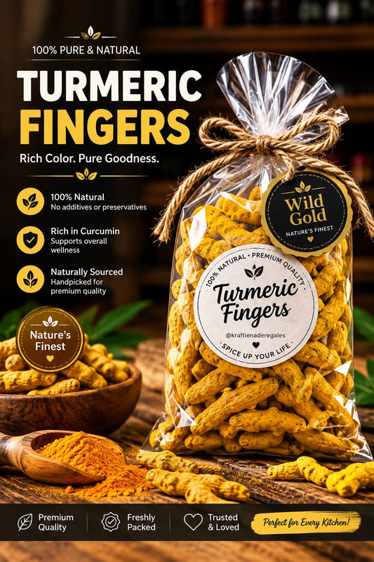 Wild Gold Premium Turmeric Fingers – 100% Pure & Natural
